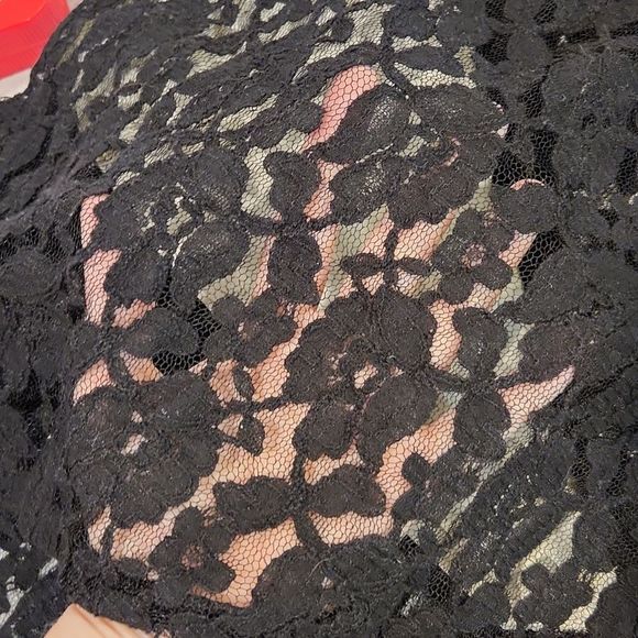 Sexy black lace Torrid high low dress, size 1X - Picture 7 of 8